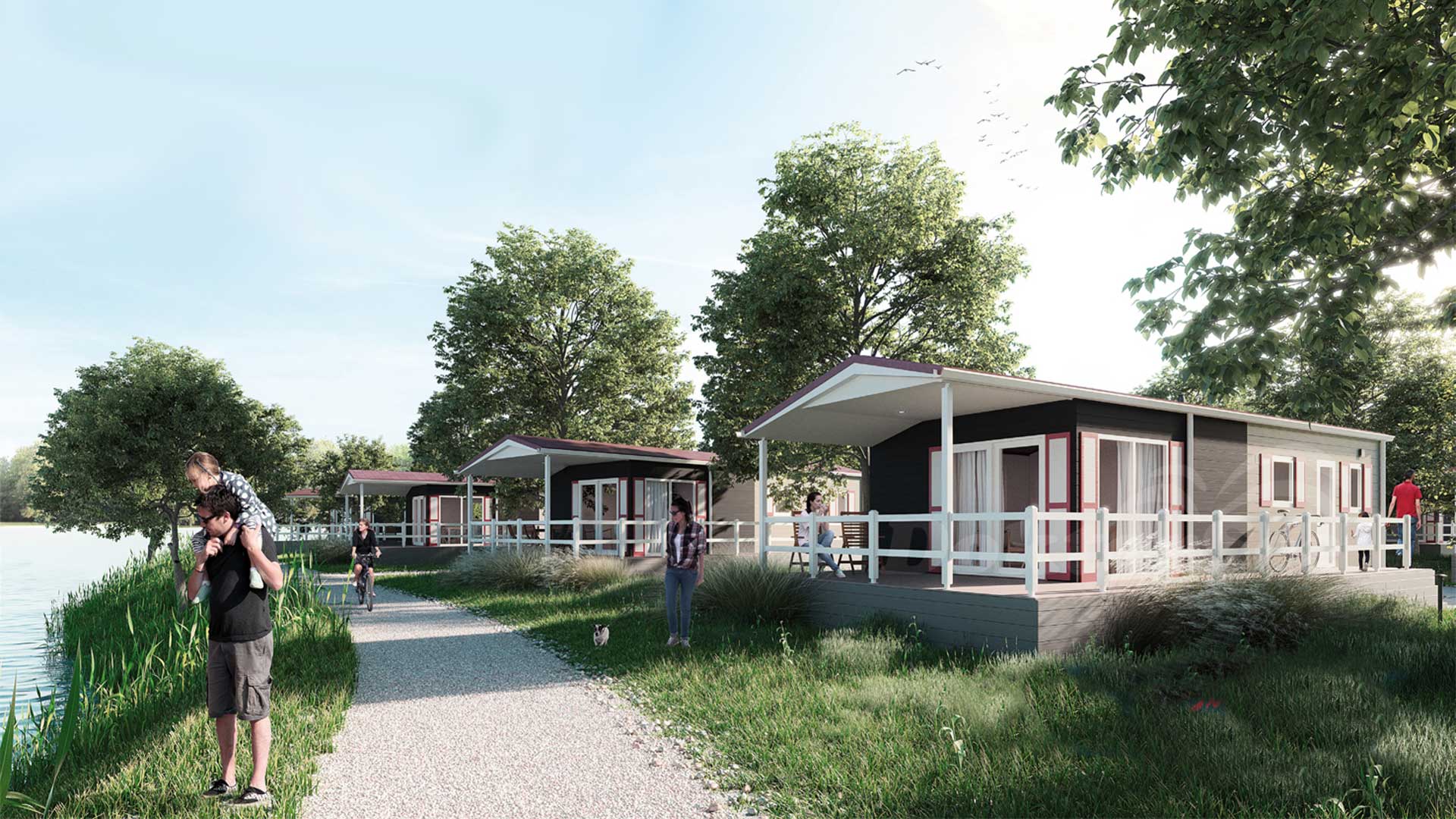 DoktorSee | Camping and Recreation Park by the river Weser in Rinteln, Germany | Holiday House Park